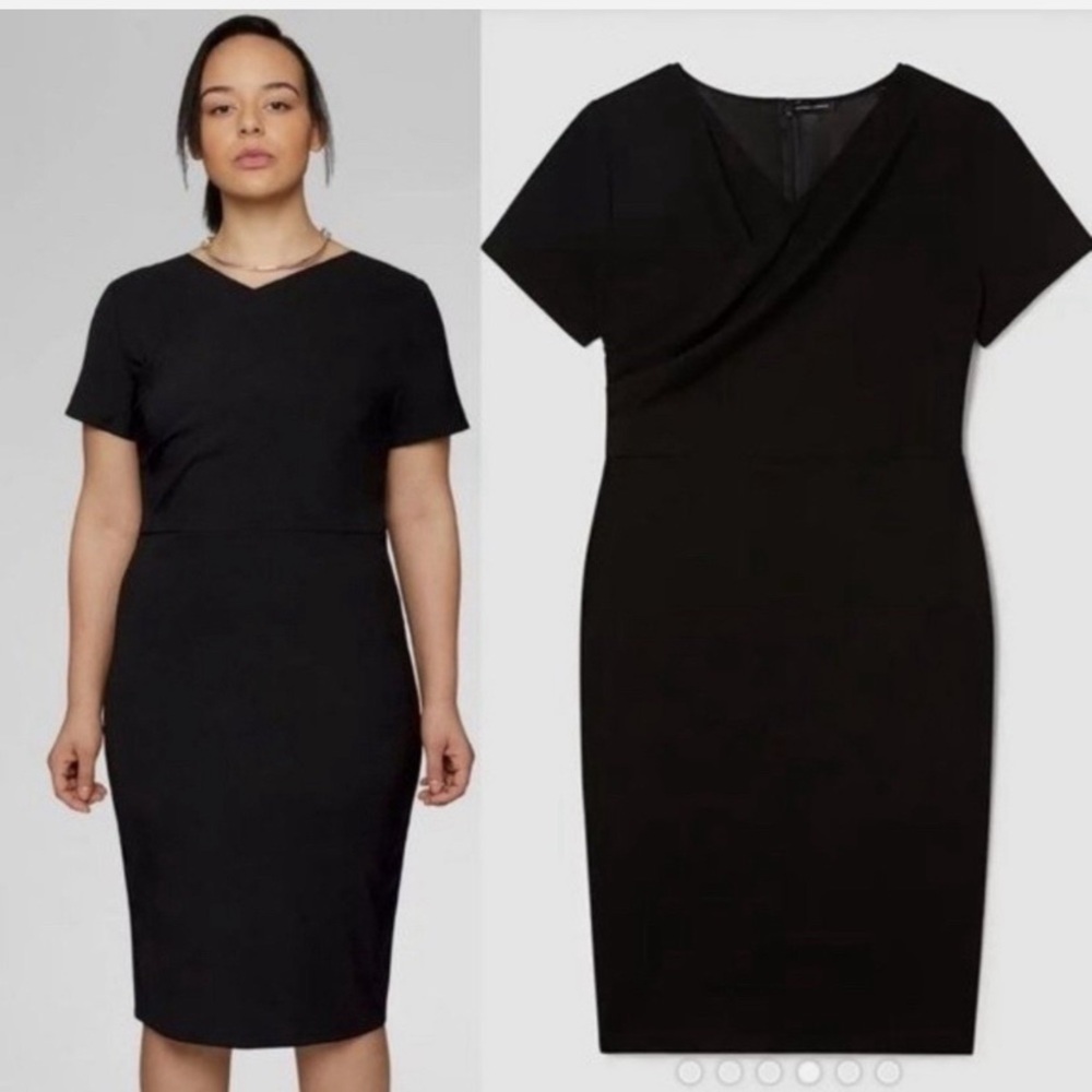 Two Universal Standard Black Midi Dresses - Like New Condition